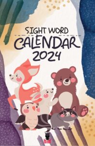 2024 Animal Theme Sight Word Calendar