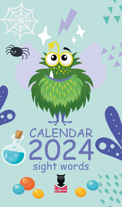 2024 Mixed Fun sight word calendar