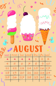 August 2024 Mixed Fun sight word calendar