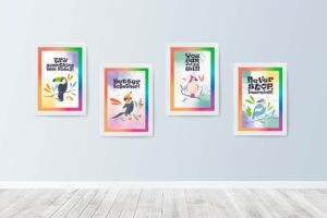 Bird Theme Wall Poster