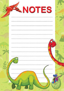 Dinosaur Theme Learning Notes