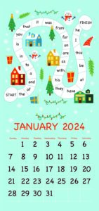 January 2024 Joyful memory time Calendar