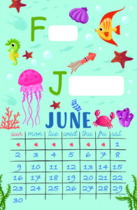 June 2024 Mixed Fun Alphabet Calendar