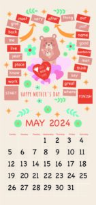 May 2024 Joyful memory time calendar