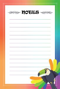 Online Bird Theme Note Pad