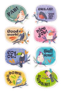 Phonics Bird Theme Sight Word Stickers Sheets