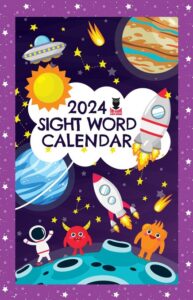 Space Theme Sight Word Calendar