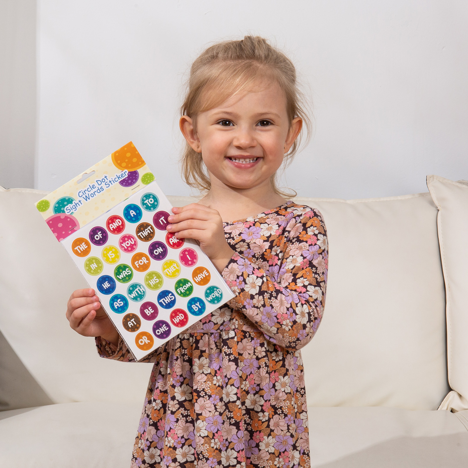 Circle Dot Sight Word Sticker