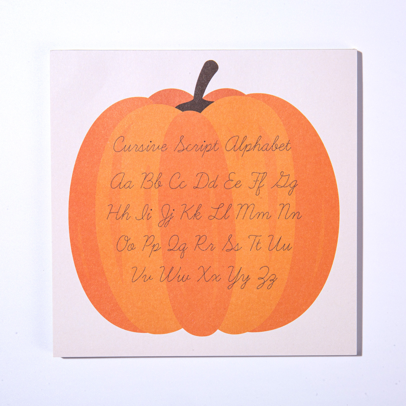 Handwriting Practice Memo Pad-Pumpkin Shape