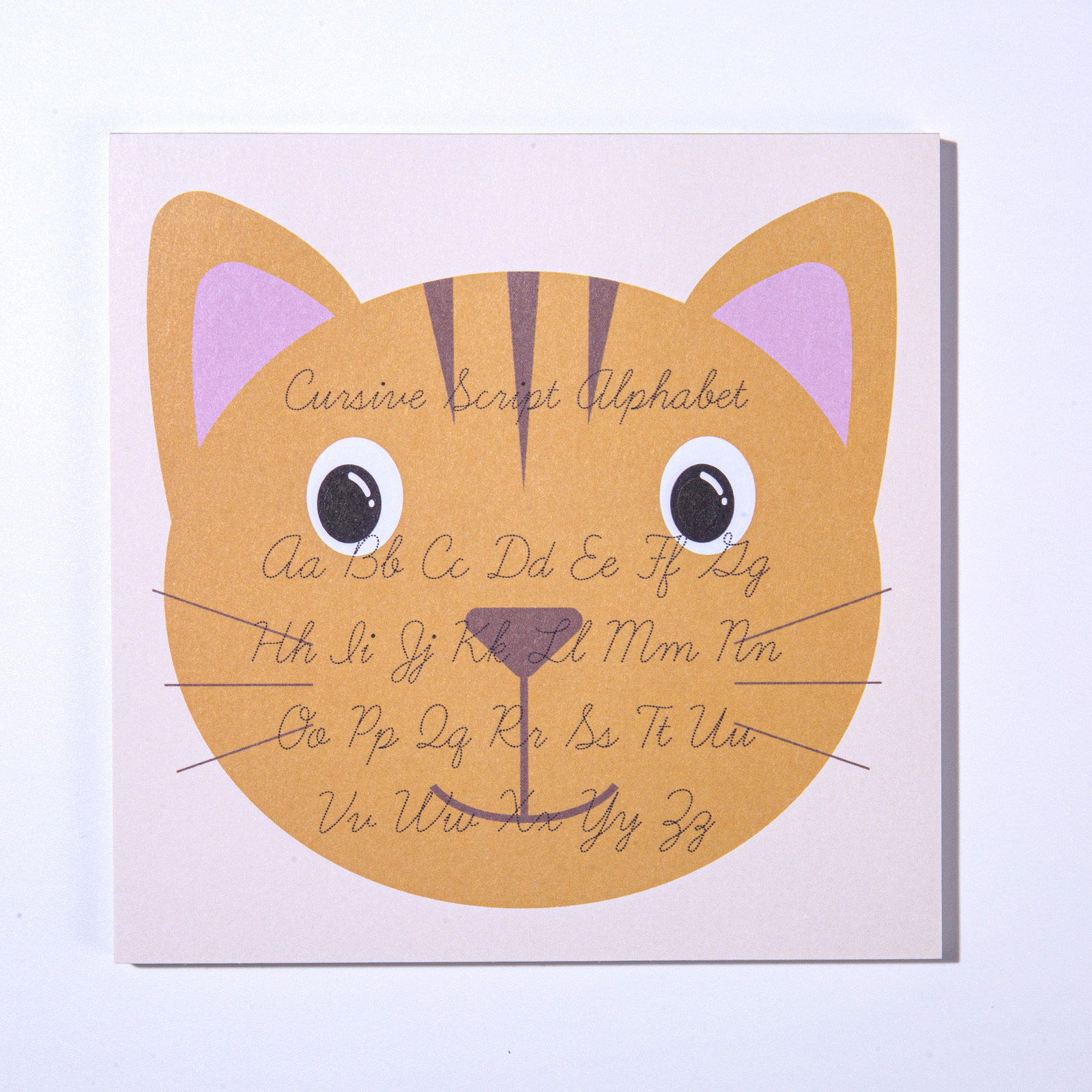 Handwriting Practice Memo Pad-Cat Shape