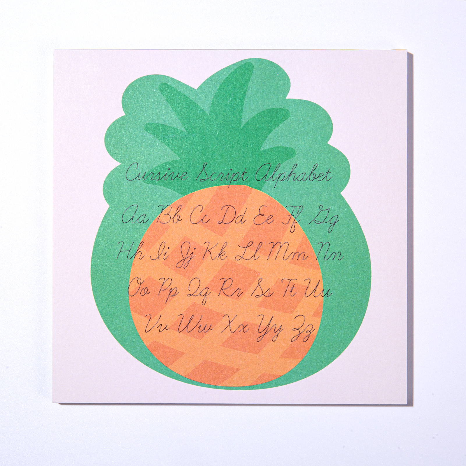 Handwriting Practice Memo Pad-Pineapple Shape